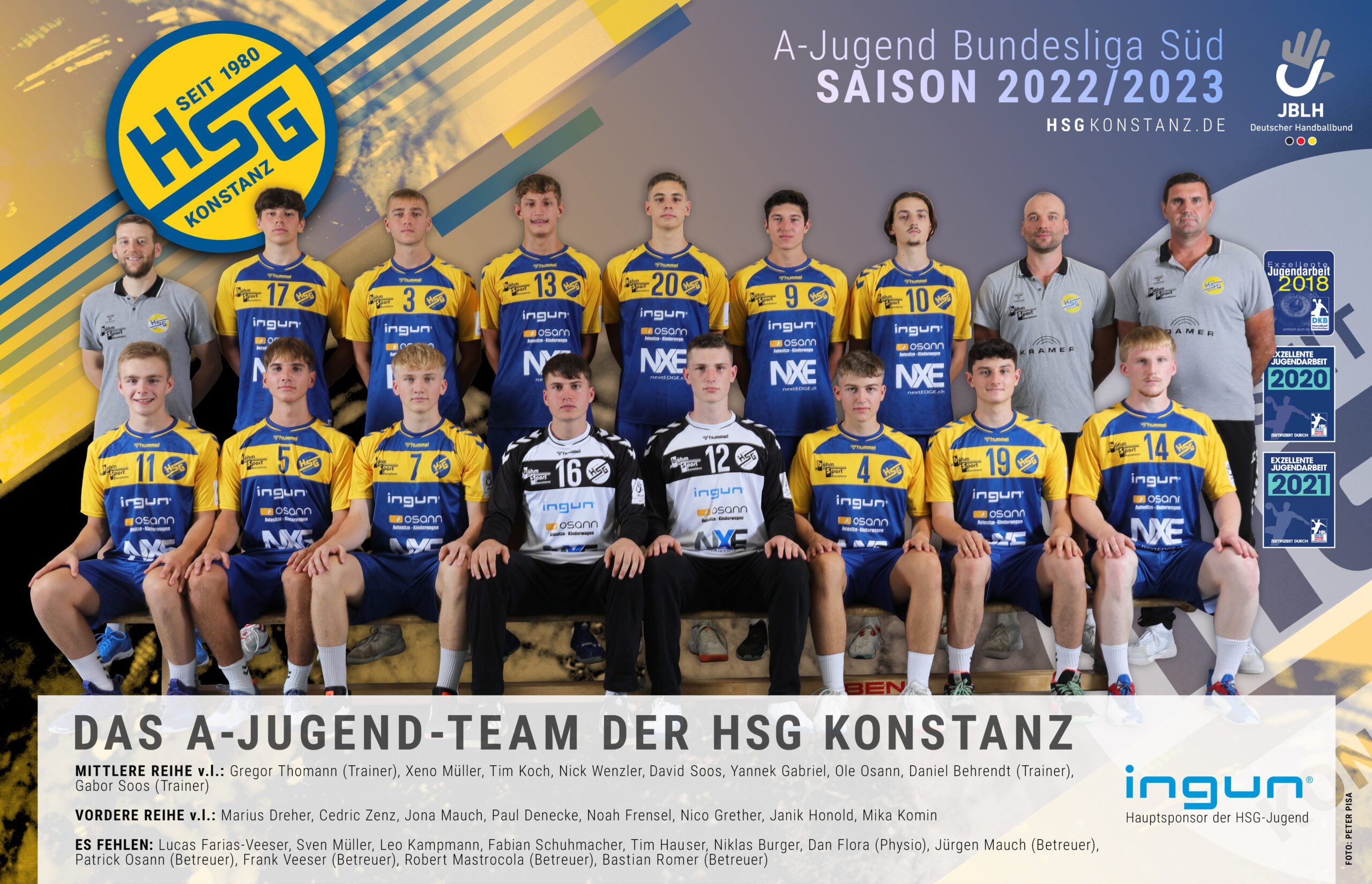 A-Jugend der HSG Konstanz „mit Feuer“ in die elfte Bundesliga-Saison: A-Jugend der HSG Konstanz „mit Feuer“ in die elfte Bundesliga-Saison: