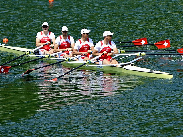 Letzter Platz für Doppelvierer im B-Final Letzter Platz für Doppelvierer im B-Final